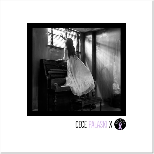 Cece Palaski - Piano - B&W - Dark Wall Art by The GCAP Shirts and Merch